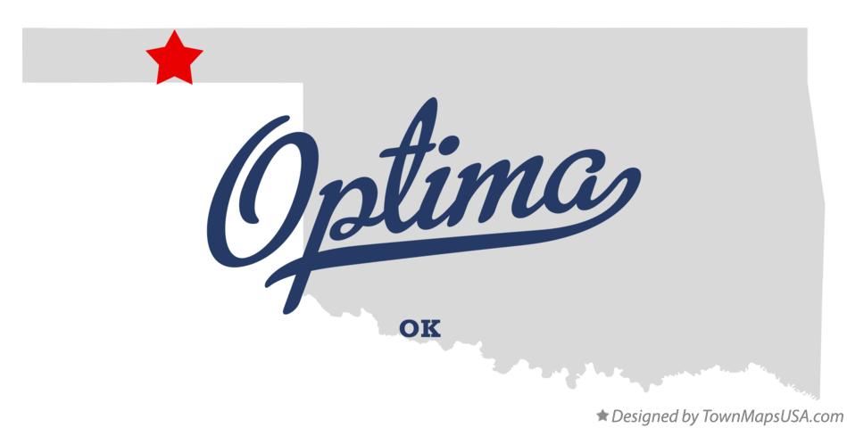 Map of Optima Oklahoma OK