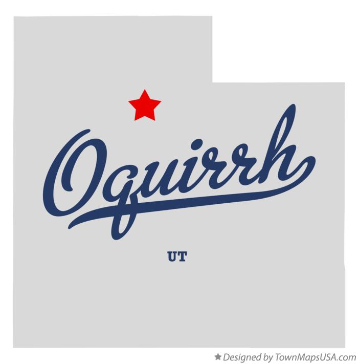 Map of Oquirrh Utah UT