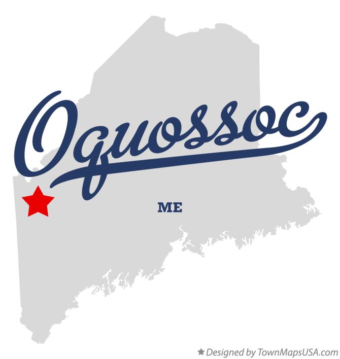 Map of Oquossoc Maine ME