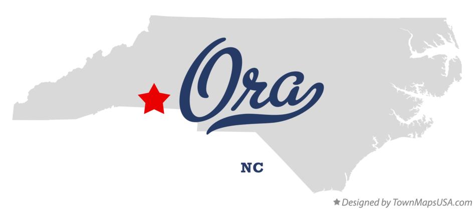 Map of Ora North Carolina NC