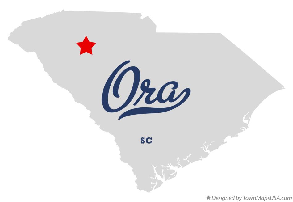 Map of Ora South Carolina SC