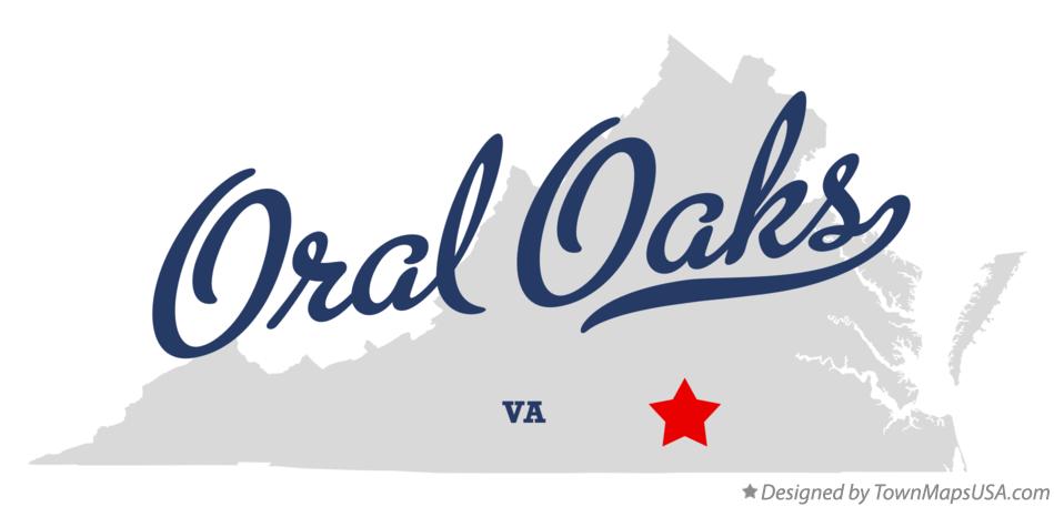 Map of Oral Oaks Virginia VA