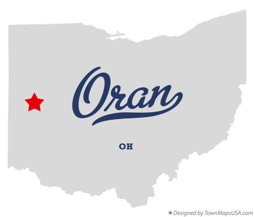 Map of Oran Ohio OH