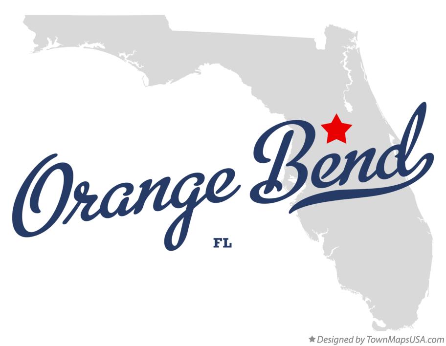 Map of Orange Bend Florida FL