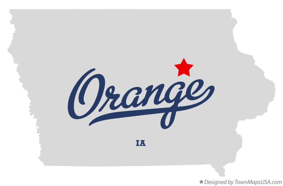 Map of Orange Iowa IA