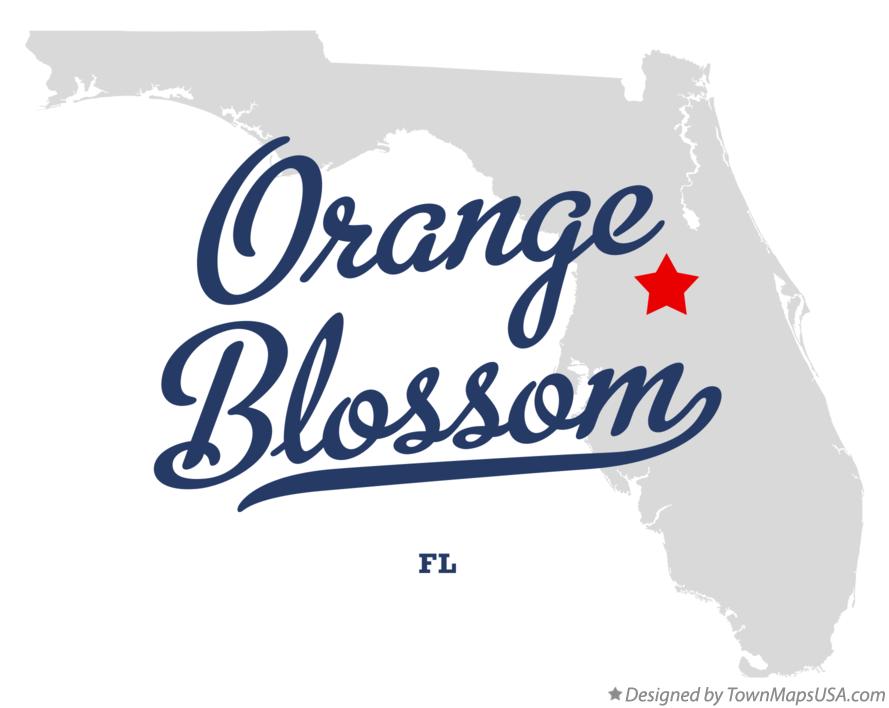 Map of Orange Blossom Florida FL