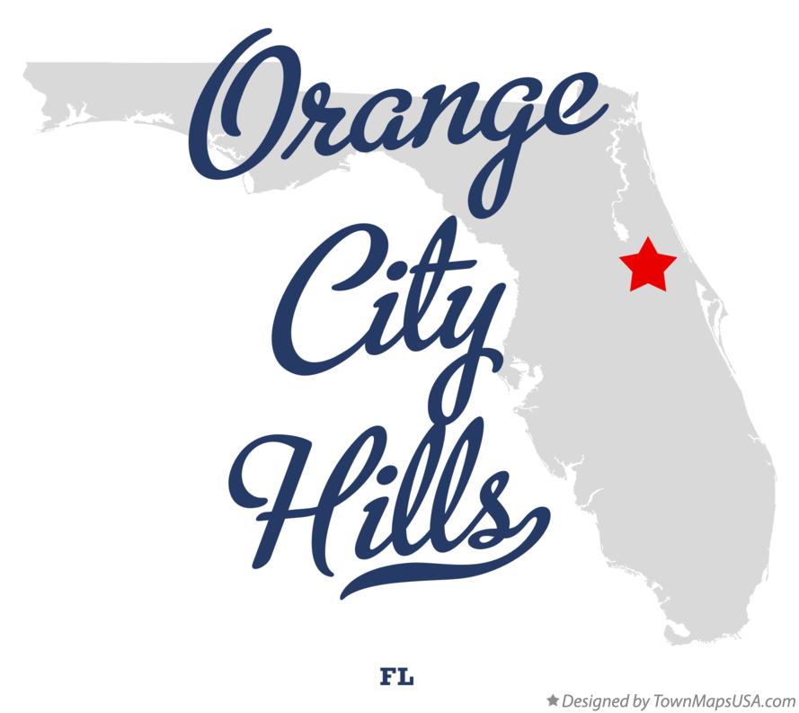 Map of Orange City Hills Florida FL
