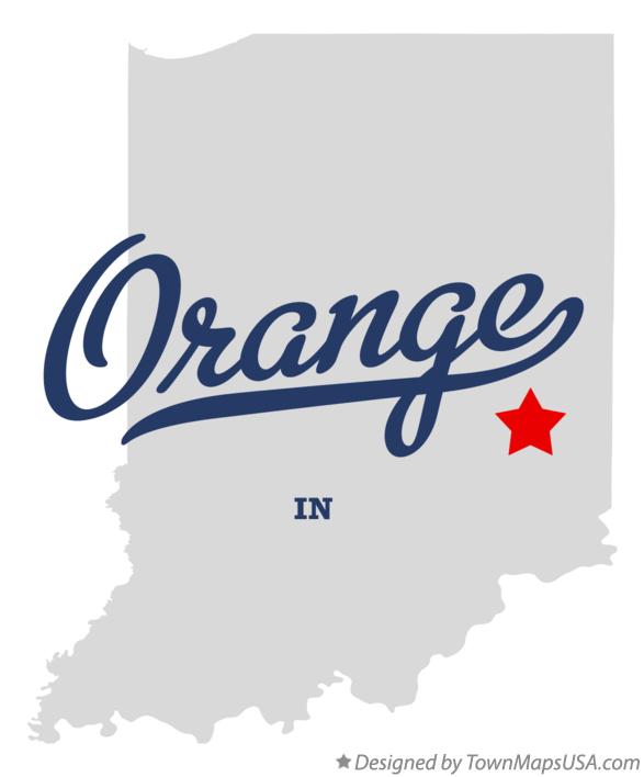 Map of Orange Indiana IN