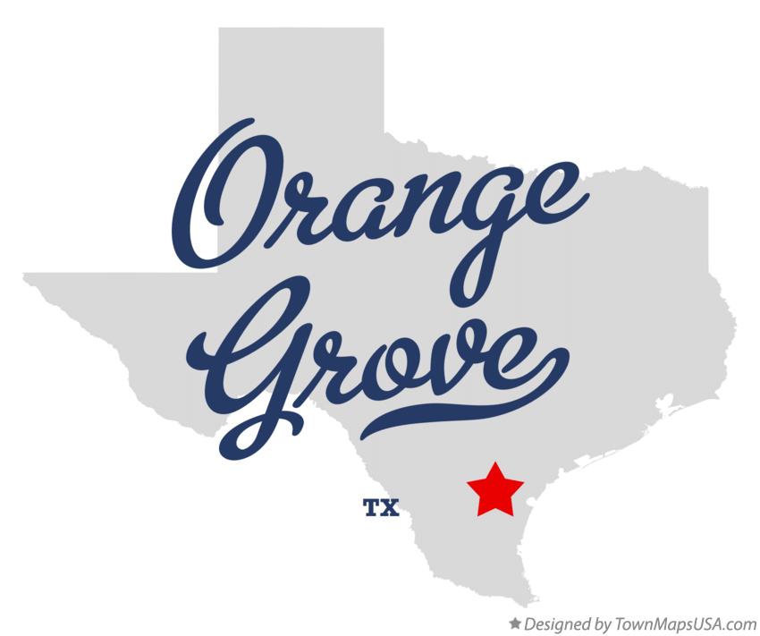 Map of Orange Grove Texas TX