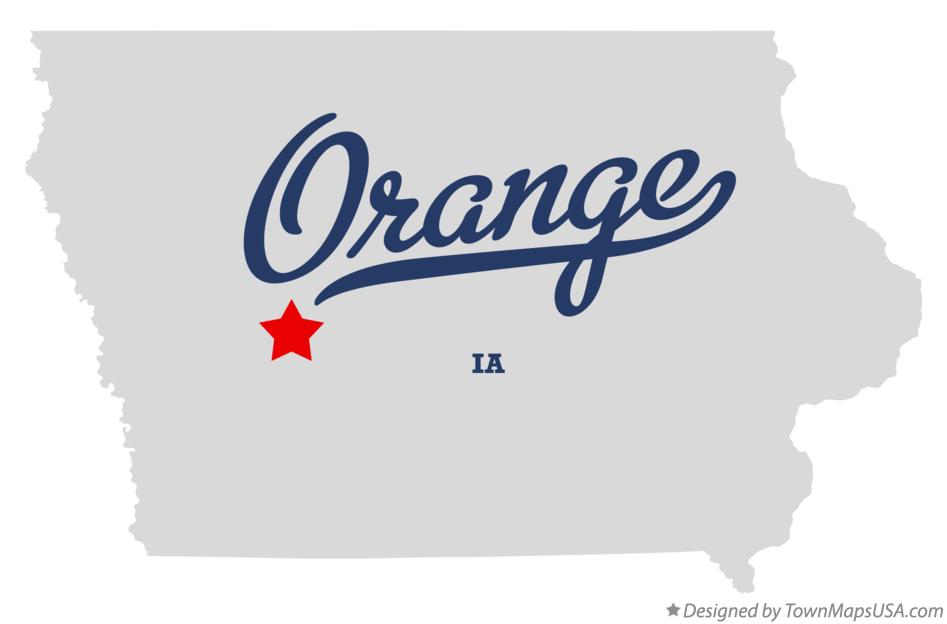 Map of Orange Iowa IA