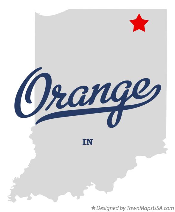 Map of Orange Indiana IN