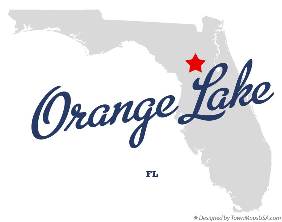 Map of Orange Lake Florida FL