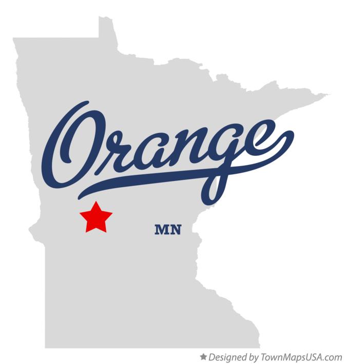 Map of Orange Minnesota MN