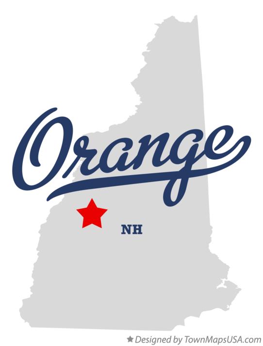 Map of Orange New Hampshire NH