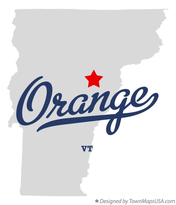 Map of Orange Vermont VT