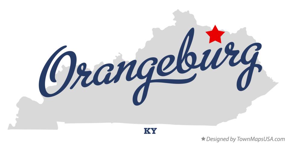 Map of Orangeburg Kentucky KY
