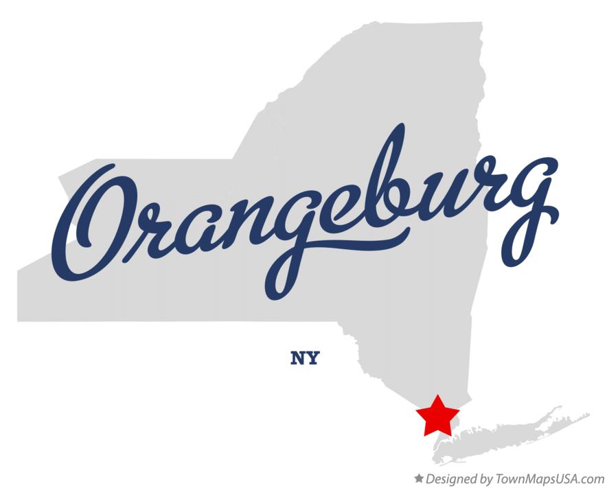 Map of Orangeburg New York NY