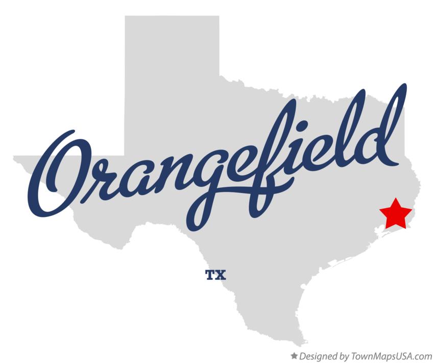 Map of Orangefield Texas TX