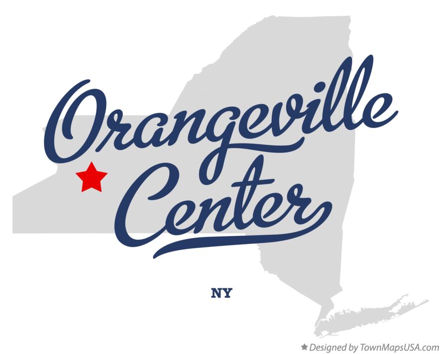 Map of Orangeville Center New York NY