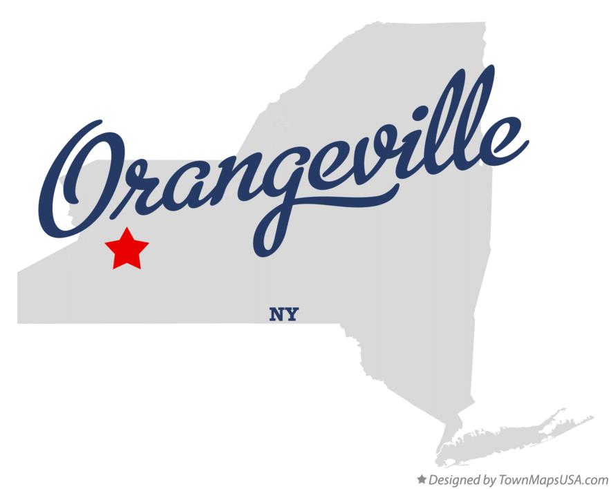 Map of Orangeville New York NY