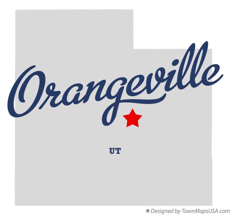 Map of Orangeville Utah UT