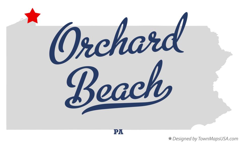 Map of Orchard Beach Pennsylvania PA