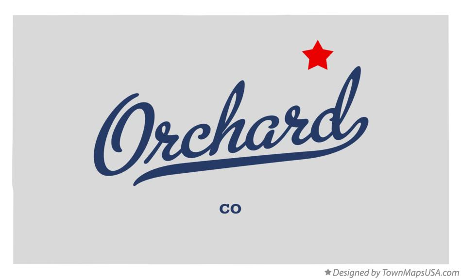 Map of Orchard Colorado CO