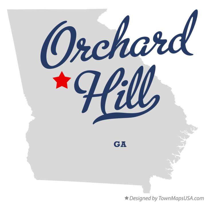 Map of Orchard Hill Georgia GA