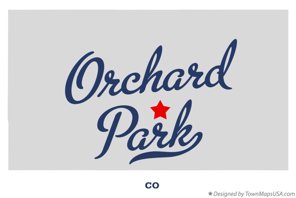 Map of Orchard Park Colorado CO