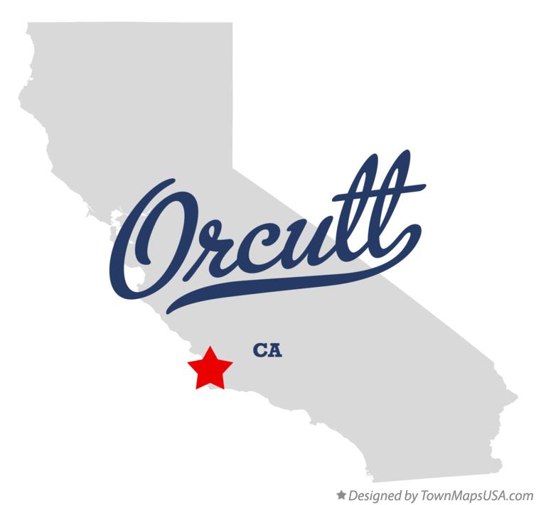 Map of Orcutt California CA
