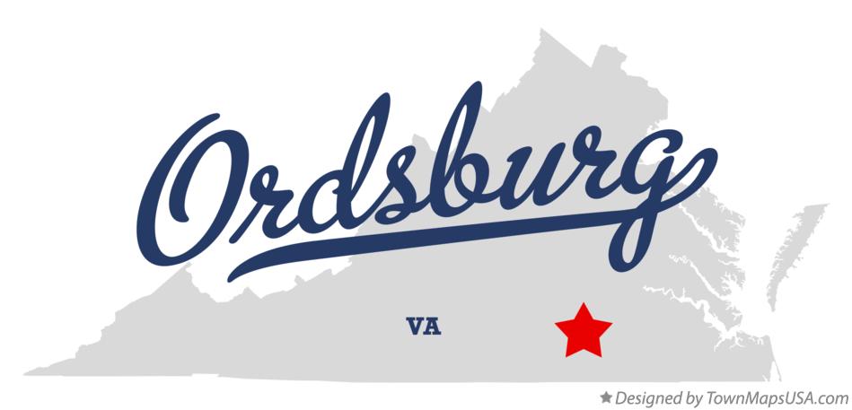Map of Ordsburg Virginia VA