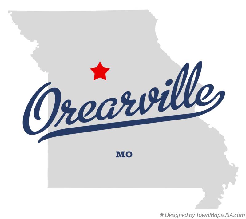 Map of Orearville Missouri MO