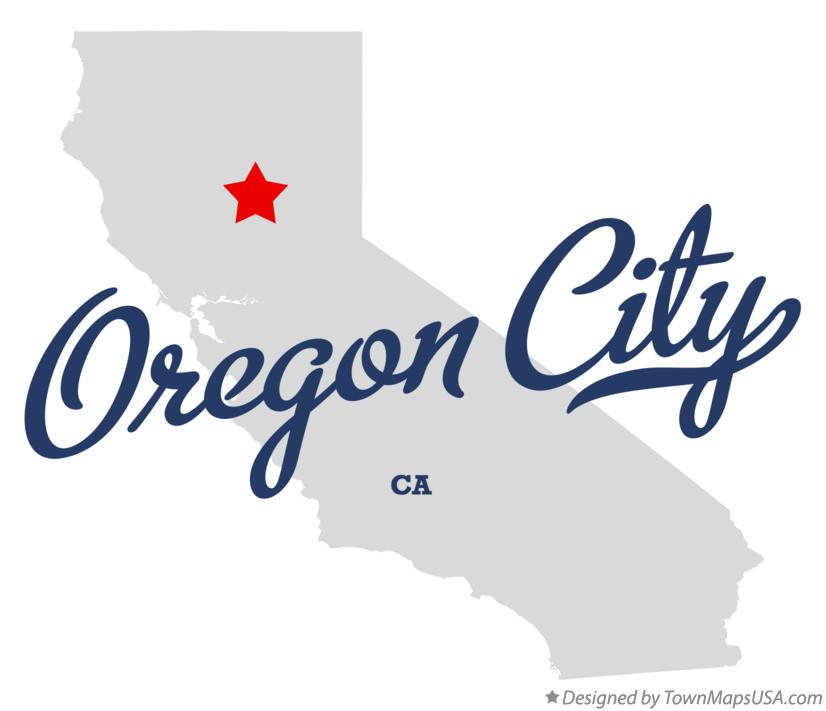 Map of Oregon City California CA