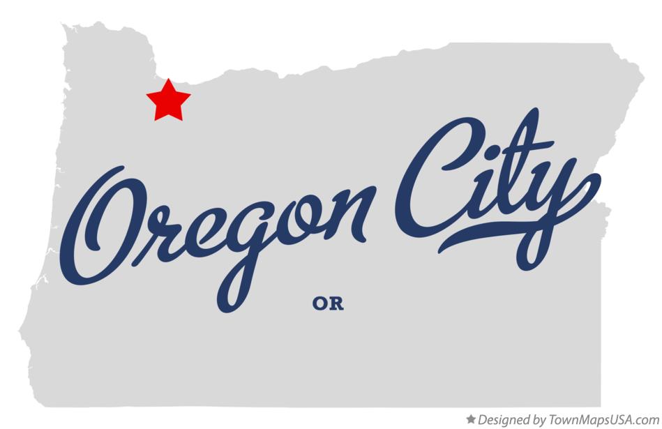 Map of Oregon City Oregon OR