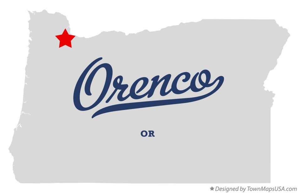 Map of Orenco Oregon OR