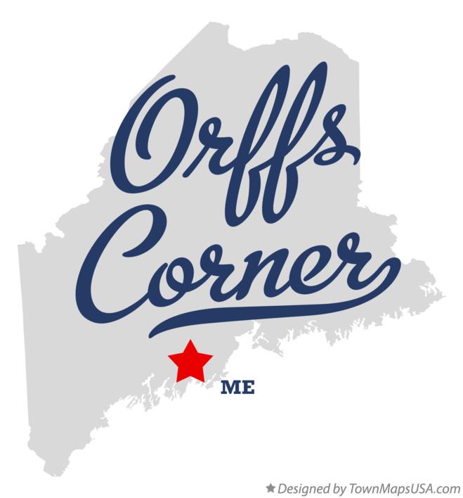 Map of Orffs Corner Maine ME