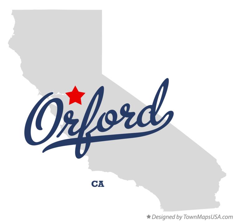 Map of Orford California CA