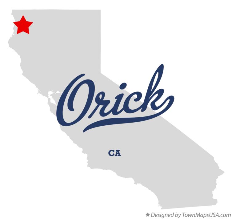 Map of Orick California CA