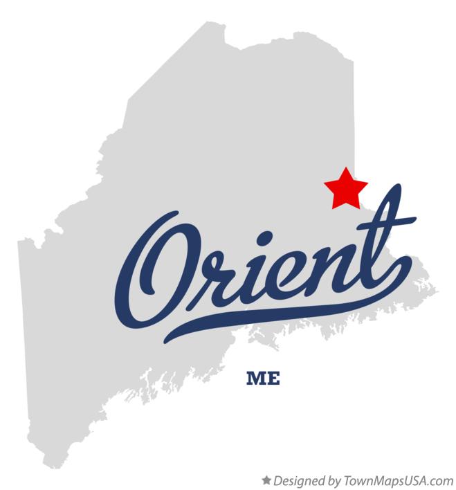 Map of Orient Maine ME