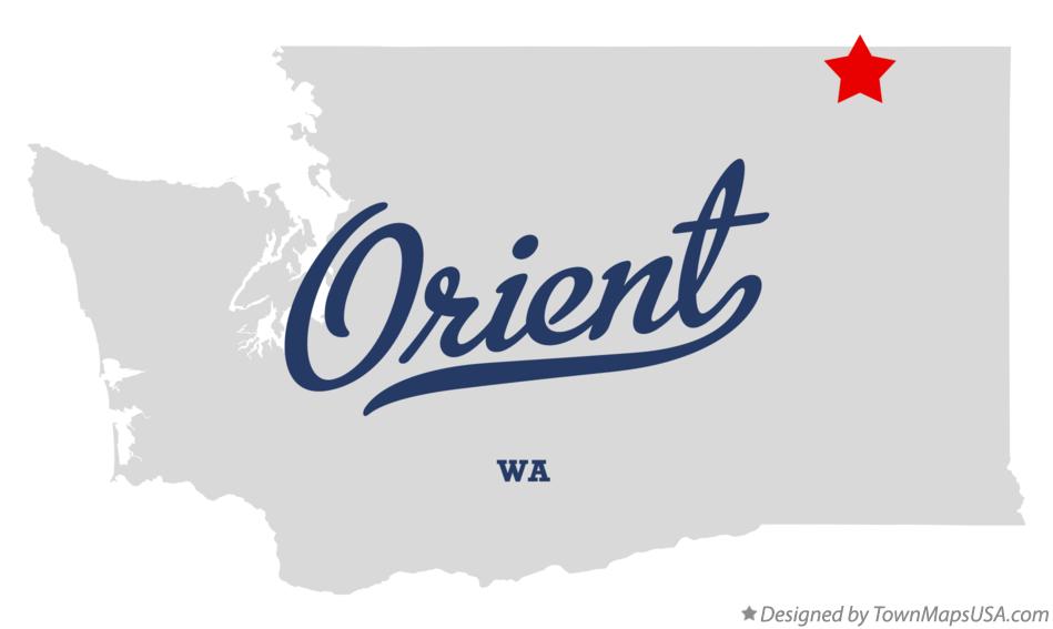Map of Orient Washington WA