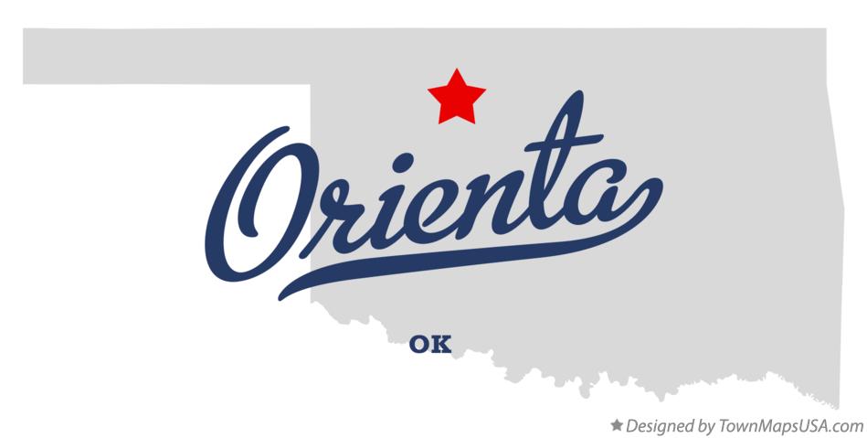Map of Orienta Oklahoma OK