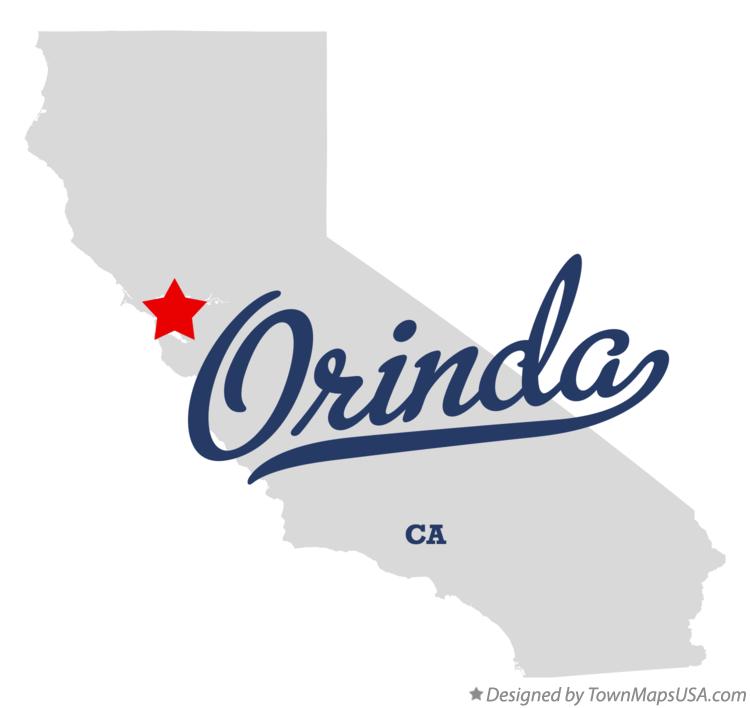 Map of Orinda California CA