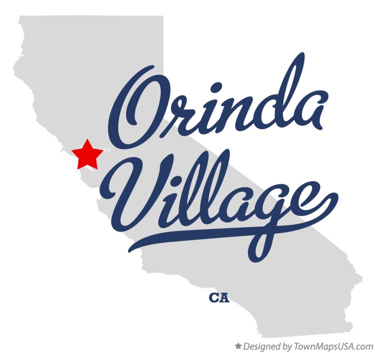 Map of Orinda Village California CA