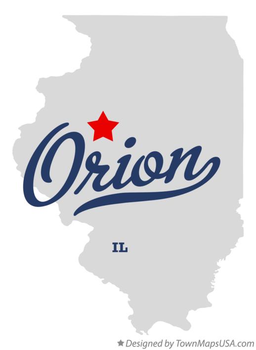 Map of Orion Illinois IL