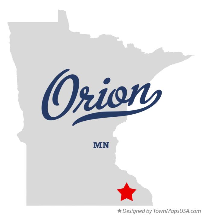 Map of Orion Minnesota MN