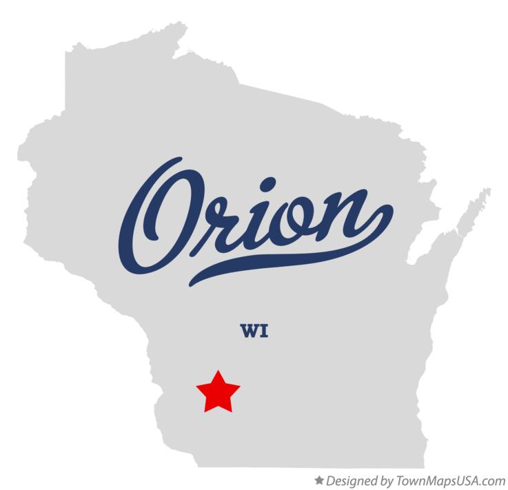 Map of Orion Wisconsin WI