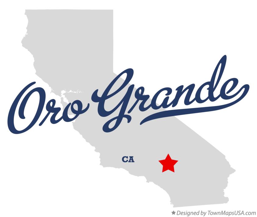 Map of Oro Grande California CA