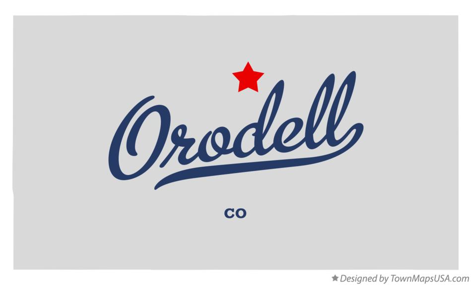 Map of Orodell Colorado CO
