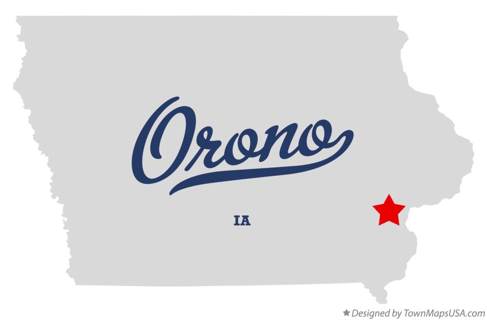 Map of Orono Iowa IA