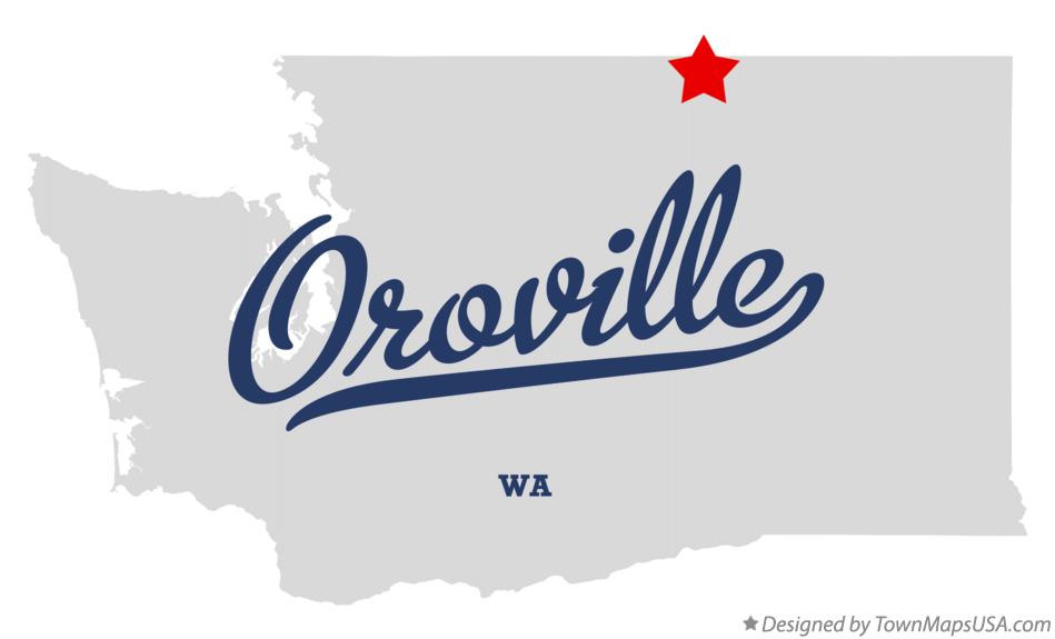 Map of Oroville Washington WA